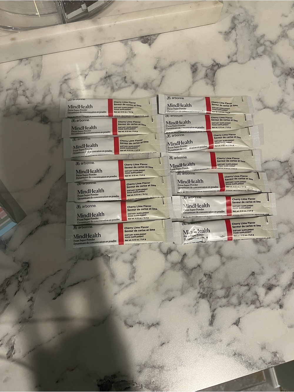 Arbonne MindHealth Cherry Lime Single-Serve Sticks